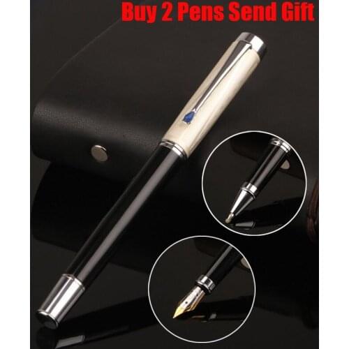 Hot Selling Luxury Crystal Diamond Metal Fountain Pen Business Men Signature Writing Pen Buy 2 Pens Send Gift