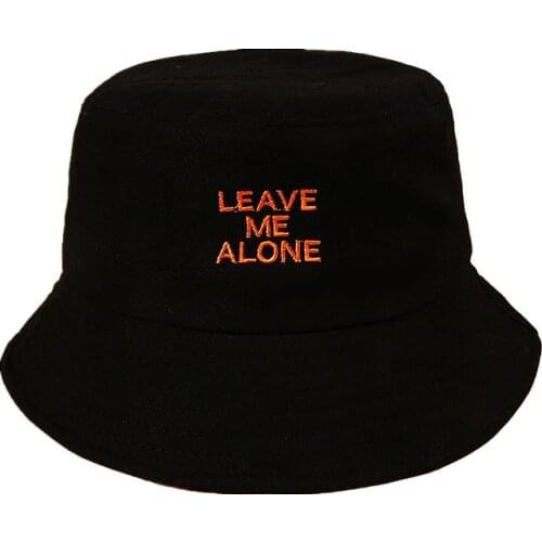 Letter Embroidery Cotton Bucket Hat Fisherman Hat Outdoor Travel Hat Sun Cap Hats for Men and Women 189