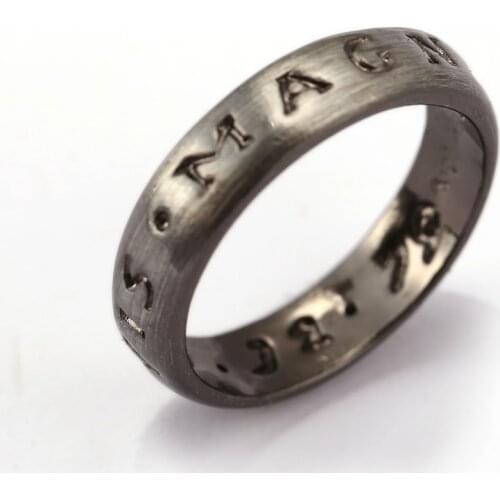 Uncharted Drake Ring Mysterious Sea Area A Thiefs End Titanium Man Vintage Rings Cosplay Friendship Gift Men Jewelry