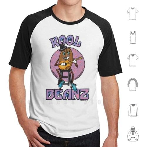 Kool Beanz! T Shirt DIY Cotton Big Size S-6xl Kool Beanz Cool Beans Coffeehouse Pop Art Rainbow Coffee Bean Music Acoustic