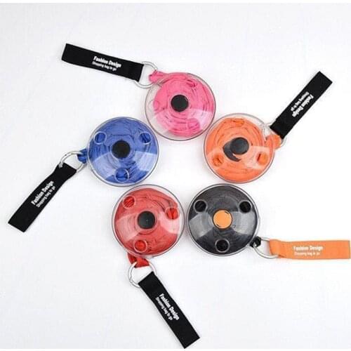 Storage artifact Small Disc Shopping Bag Creative Multifunctional Telescopic Storage Bag Reusable Turntable Messenger Bag 4.6