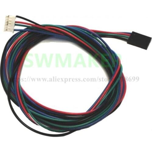 NEMA17 stepper Motor Cable 4-Way with connector 1000mm/2000mm for Reprap Prusa i3 3D printer RAMPS DIY parts