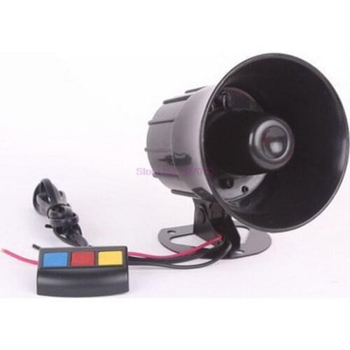 By DHL or Fedex 20pcs Motorcycle Car Security Horn 12V with 3 Sounds Van Vehicle Loud Siren For Motorcycle Construction Vehicles