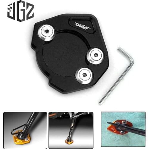For KTM DUKE 125 200 390 2013 2014 2015 2018 Motorcycle Side Stand Enlarger CNC Kickstand Enlarge Plate Extension Pad Accessory