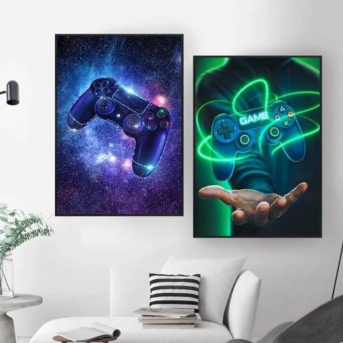 Game Playstation Poster Abstract Gamer Decoration Canvas Painting Hd Prints Wall Art Pictures for Boys Bedroom Home Decor