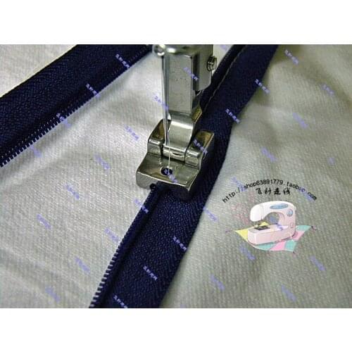 Industrial sewing machine parts invisible zipper foot electric sewing flat car fastener zipper foot wide steel bottom