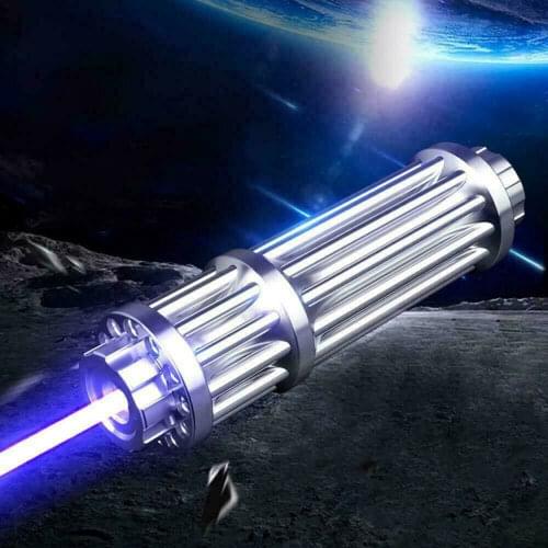 High Power 5000m Blue Laser Pointers 1500nm Lazer Flashlight Burning Match/Burn light cigar/candle/black Hunting wuthout battery