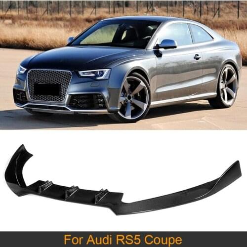 JC Design Front Lip Spoiler For 2012-2015 Audi RS5 Coupe 2-Door Carbon Fiber Bumper Lip Protector