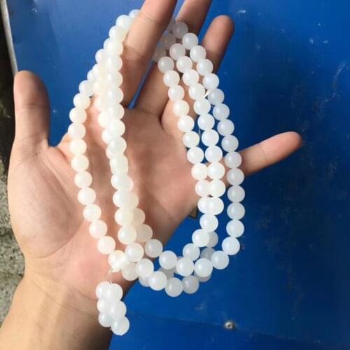 8mm High Quality jade grade Sea tridacna Mala Bead Bangle Anagenesis Giant clam