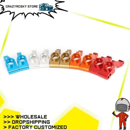 2PCS Aluminum Alloy Rear Stub Axle Carriers(l/r) 1952 For Rc 1/10 Traxxas Slash 5807 Silver Machined Spare Toy Hop-Up Parts