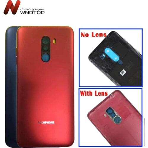 For Xiaomi PocoPhone F1 Battery Cover Back Housing Rear Door Case+Camera Frame for Xiaomi Pocophone F1 Battery Cover Replacement