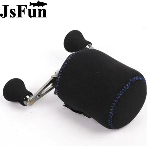 Fishing Reel bag Protective Case 9cm*6.5cm*6cm Neoprene cover Punch Casting drum reel bag Loop fasteners Reel Cover X009