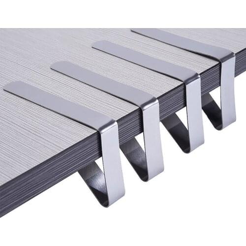 4Pcs/set Tablecloth Clip Useful Stainless Steel Table Cloth Clips Holder Cloth Clamps Party Picnic