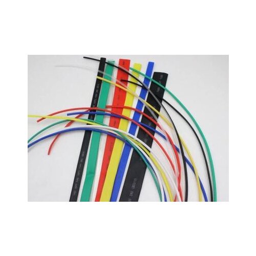 0.6mm 0.8mm Red Green Blue Yellow White Black Clear heat shrinkable tubing heat shrink tubing Connector ROHS x 200Mtr