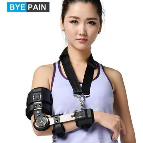 1Pcs BYEPAIN Elbow Brace, Elbow Support Adjustable Front Arm Guard Protector for Post Op Arm Injuries Recovery