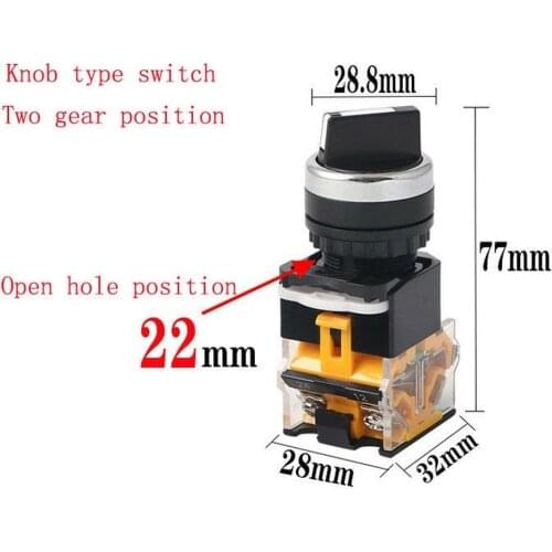 1PC Mill machine part Lathe pump start switch Two-speed control switch twist switch