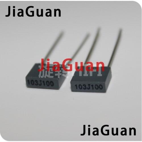 100pcs Xiamen Faratronic CL23B 10NF 100V 0.01UF P5MM FARA CL23 103 gray film capacitor 103J100 100VDC 103/100V