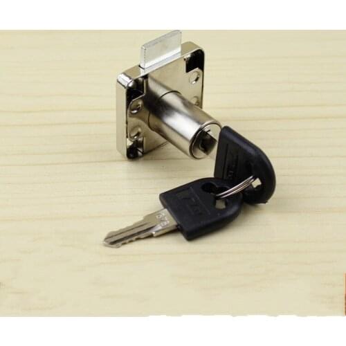2 Pcs Same key 136-22 Desk Drawer Lock Wardrobe Locks Cabinet Locks Furniture Cam Locks Zinc Alloy Cabinet Locker with 2 Key
