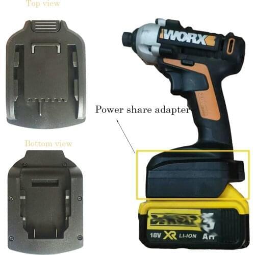 Adapter for Dewalt 20V max battery convert for Worx 20V max tool battery 6Pin