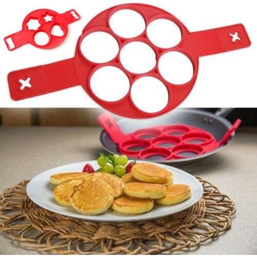 Nonstick Pancake Maker Cooking Tool Round Egg Cooker Pan Mold Cooker Pan Flip Eggs Kitchen Baking Accessories Breakfast Tool