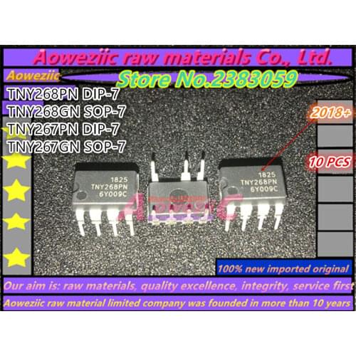 Aoweziic 2018+ 100% new imported original TNY267PN TNY268PN DIP-7 TNY267GN TNY268GN SOP-7 power chip TNY267 TNY268