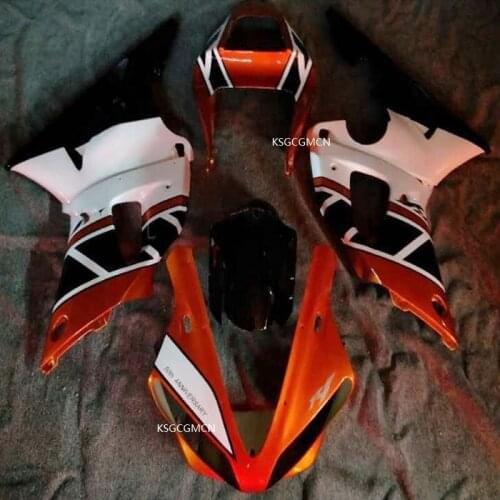 White YZF R1 00 01 Injection mold Moto fairings for Yamaha YZFR1 white fairing kit 2000 2001 Yzf 1000 body parts