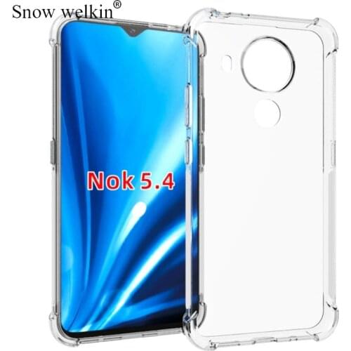 For Nokia 5.4 3.4 2.4 Case Airbags Buffer Full Protection Case For Nokia 5.4 3.4 2.4 Case Clear Soft TPU Shockproof Back Cover