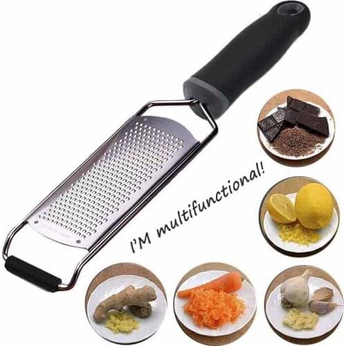 Black Multi-purpose Stainless Steel Sharp Chocolate Cheese grater Vegetable Fruit Tool Vegetable Butter Cooking Kitchen Tool
