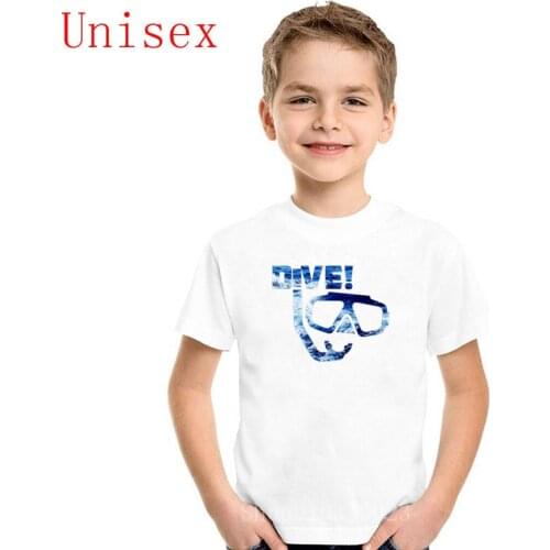 Scu-ba Diving dive children Tshirt Fashion Childrens Day Gift Original Basic Design Vintage kid Shirt boy clothes girl clothes