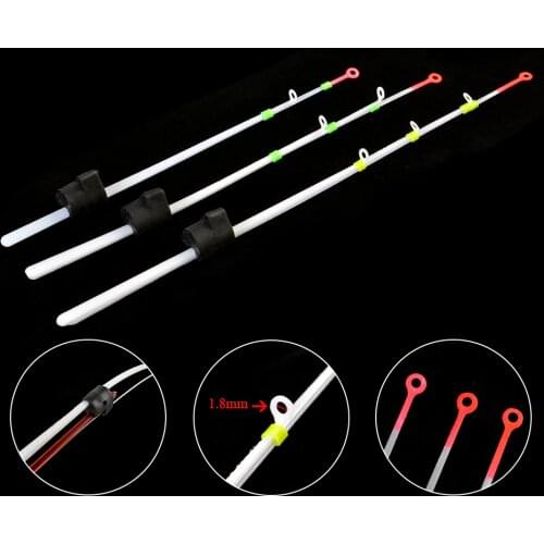 FISH KING 20pcs 120mm/140mm/160mm Winter Ice Fishing Rod Top Section Mini Fishing Pole Portable Fishing Tackle