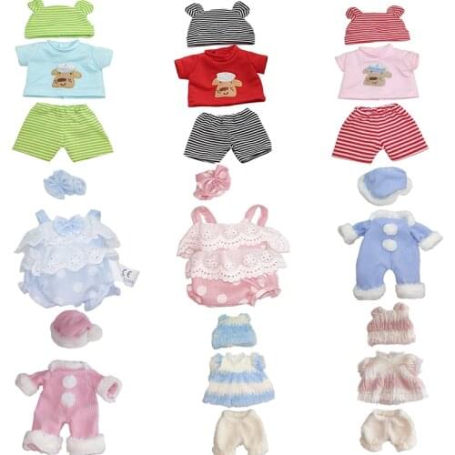 JINGXIN Princess 35cm Baby Doll Cloth Comfort Soft Plush Doll Cloth Summer Dress Baby Jumpsuit Doll Climb Suit for Doll Toys