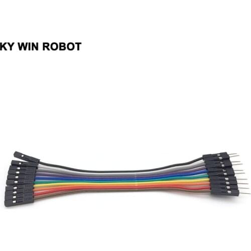 Dupont line 10pcs 10cm 2.54mm 1p-1p Pin Female to Male Color Breadboard Cable Jump Wire Jumper For Arduino