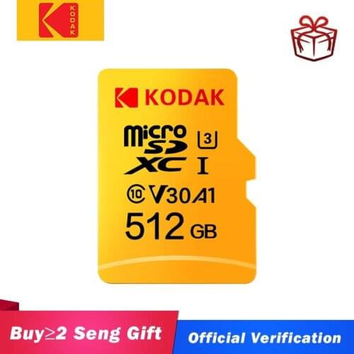 KODAK 128gb Micro SD Card sd карта 64GB 32GB 16GB U1 sd kart 4K U3 256GB 512GB cartao de memoria TF card Memory Card Class 10