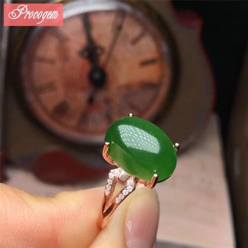 Natural Jasper Rings 10mmx14mm Genuine Gemstone Big Unisex Rings for party 925 Sterling silve fine Jewelry Free Shipping #084