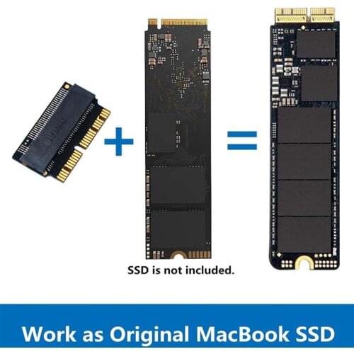 M.2 NVME SSD Convert Adapter NVME/AHCI SSD Upgraded Kit for MacBook Air Pro 2013-2017 A1465 A1466 A1398 A1502
