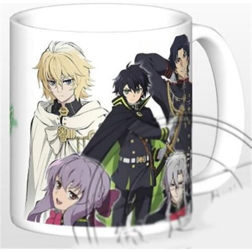 1pcs Creative Anime Cartoon Seraph of the end Printed Coffee Mug / Color Changing Water Cup Cosplay Prop Decor Women Men Gift