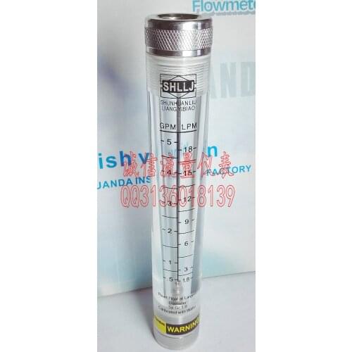LZM-15G stainless steel joint pipe flow gauge 0.5~5GPM 1.8~18LPM