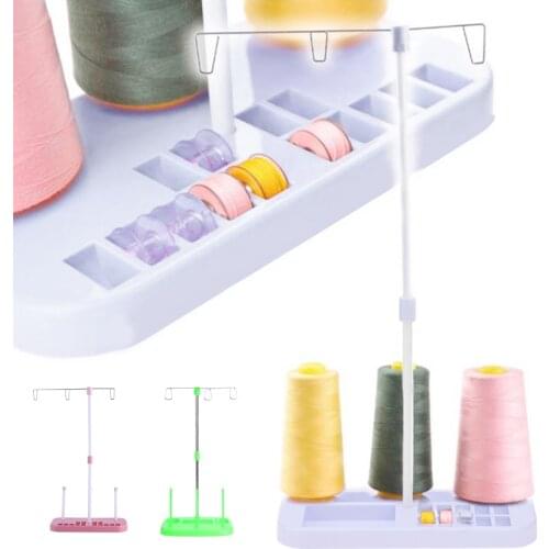 Multifunction 3 Spool Stand Holder Embroidery Thread Quilting Rack Sew Home Sewing Machine Wire Rack Sewing Wire Frame Household