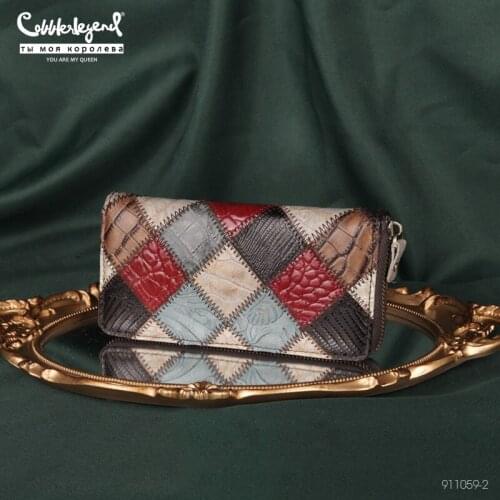 Cobbler Legend New Womens Wallet Fashion Genuine Leather Purse Luxury Wallet ID Card Holder Womens Clutch Bag Coin Wallet