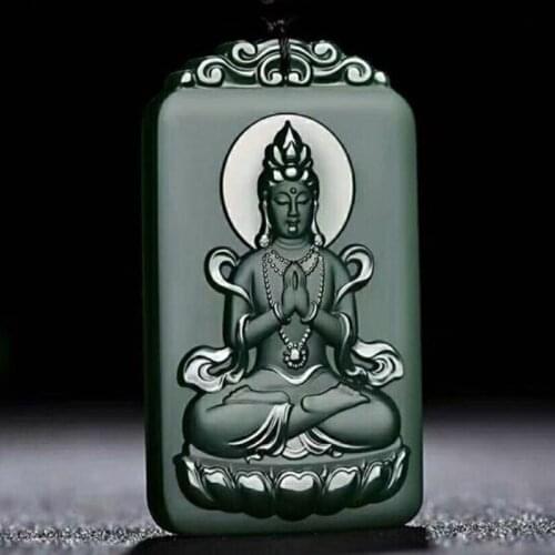 New Hetian Jade Guanyin Bodhisattva Pendant Can Be Worn To Protect Safety, Specially Designed For Boys