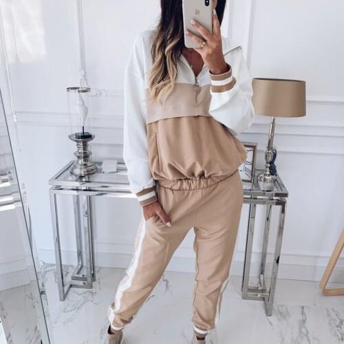 Autumn Winter Long Sleeve Top Shirts And Long Pants Bottom Sports Women Set Sweatsuit Pink Two Piece Sets Casual Sports Suits