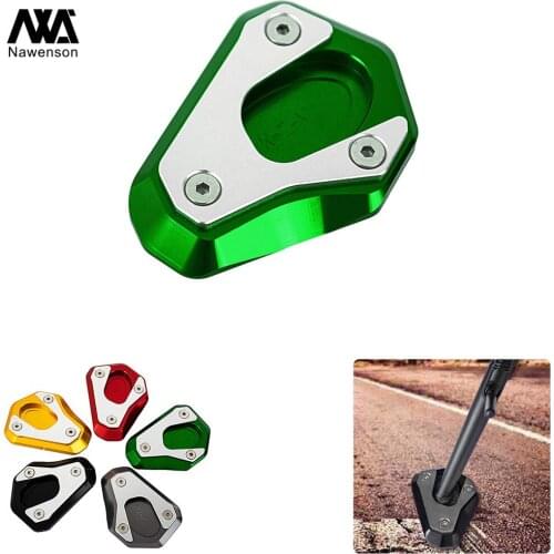 Kickstand Side Stand Enlarger Extension Plate Pad Support For Kawasaki Z900 2016-2018 Z1000 2010-18 Z800 2013-16 ER6N/F 2013-18