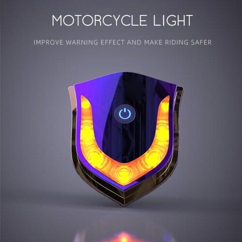 Durable USB Motorcycle Light Riding Warning LED Safe Lamp Motorcycle Led Helmet Light Motorcycle Led Titanium Burning lightings