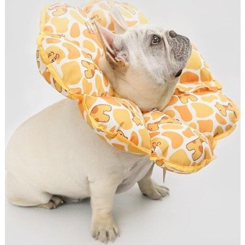 Dog headgear anti-licking anti-scratch bite cute sun flower headgear collar collar protective cover accessoires dog collar