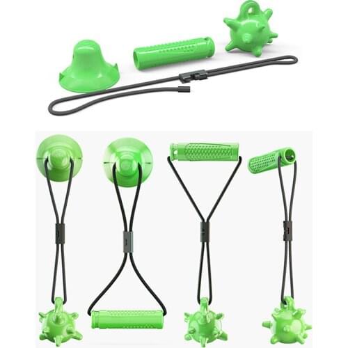 Pet Dog Toys Silicon Suction Cup Tug Dog Toy Dogs Push Ball Toy Pet Leakage Food Toys Pet Tooth Cleaning Dogs Toothbrush Brush