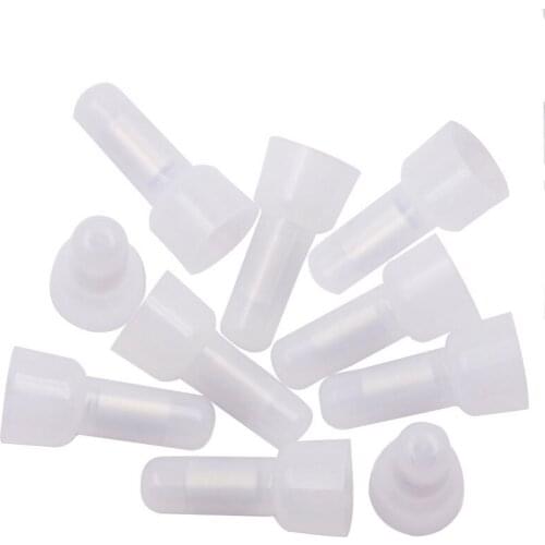 10 Pcs White Transparent Crimping Cap Closed Wiring Cap Quick Wiring Terminal Suitable For Lighting Electronic Power Supply