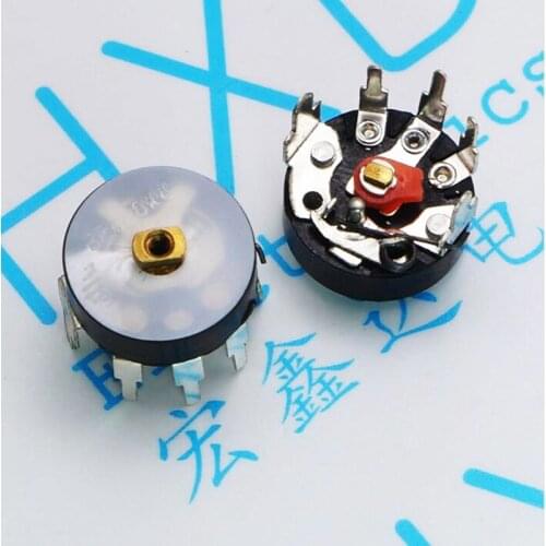 100pcs/lot Bending foot switch RV12MM Bending foot potentiometer B50K Radio potentiometer