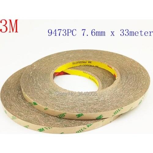 2Piece 7.6MMX36YD 3M F9473PC VHB Transfer Tape with Adhesive 100MP Clear 10mil