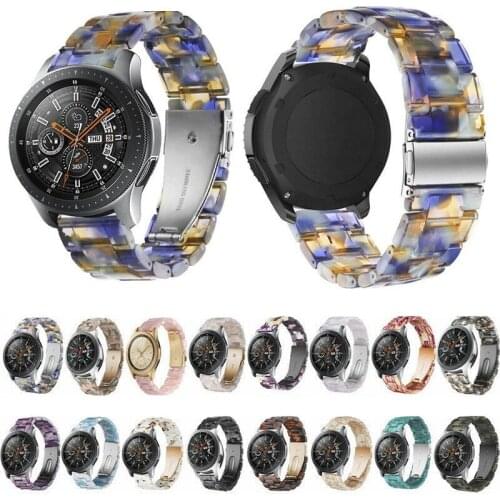 22mm Quick Release Resin Watchband for Samsung Gear S3 Watch Band Stainless Steel Buckle Strap Wrist Bracelet