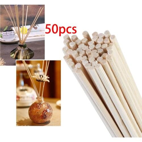 50pcs Aroma Diffuser Replacement Rattan Reed Sticks Air Freshener Aromatherapy Aroma Stick Oil Diffuser Refill Sticks